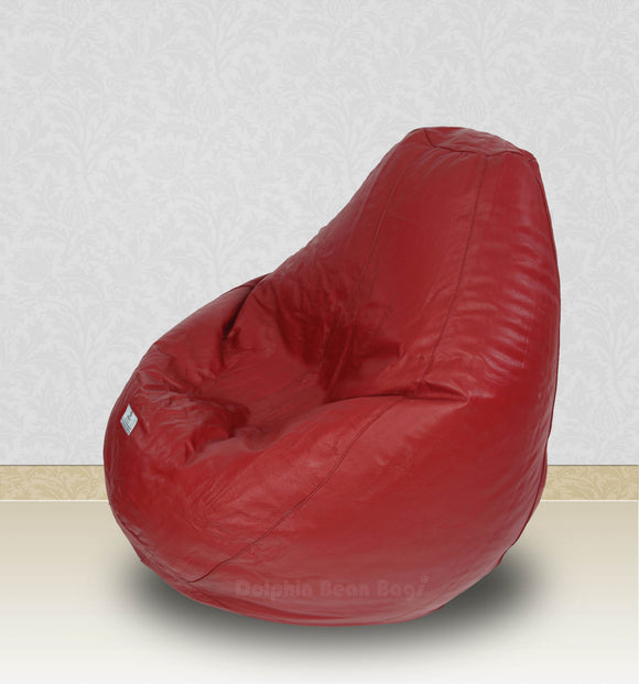 Swiner 4XL Bean Bag with Footrest & Cushion Ready to Use with Beans (Brown  - 4XL) Leather Lounger Price in India - Buy Swiner 4XL Bean Bag with  Footrest & Cushion Ready